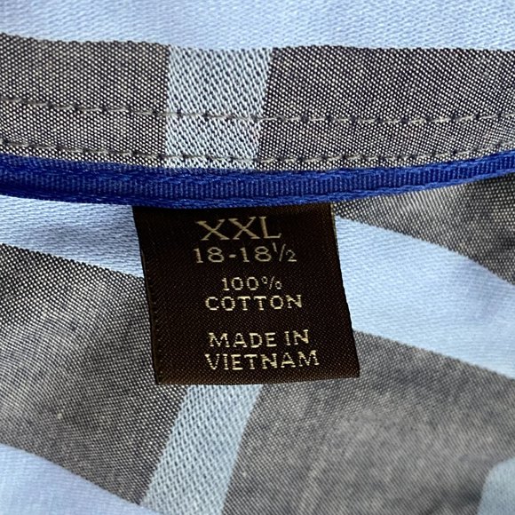 TASSO ELBA Men's Cotton Plaid Collared Shirt #BK12 - Picture 6 of 8